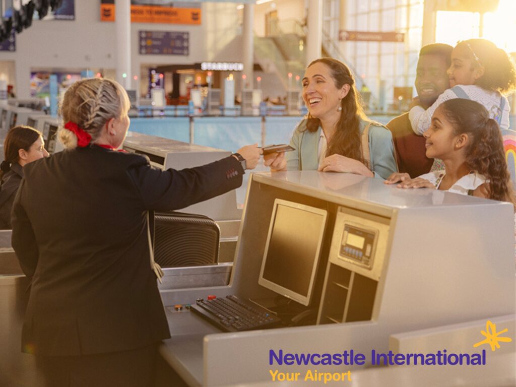 Tadele Family & Stewart for Newcastle Airport