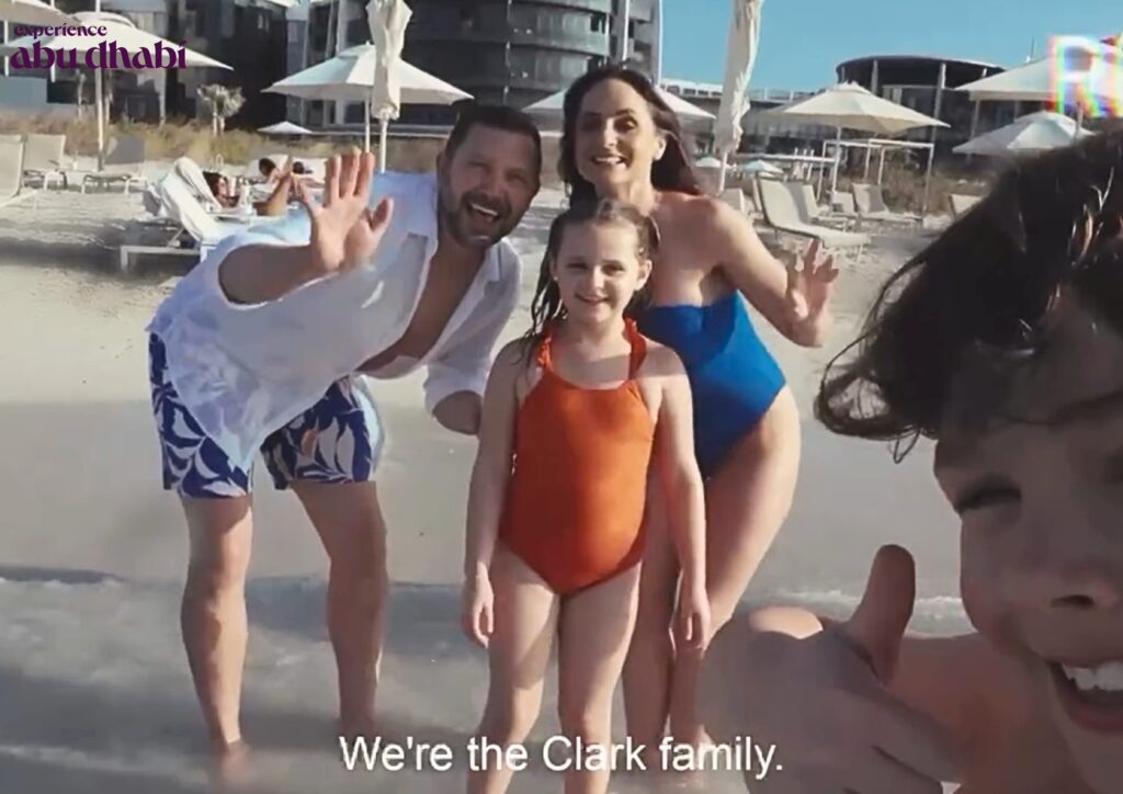 The Clarke Family in Abu Dhabi